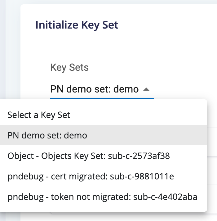 Key Set Properties File