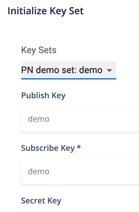 Key Set Properties File