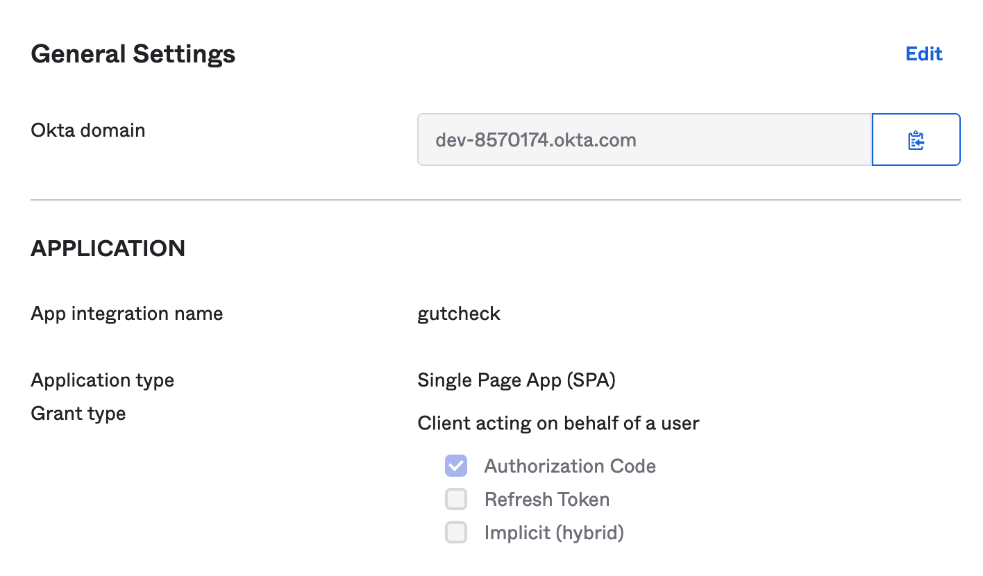 Okta domain information