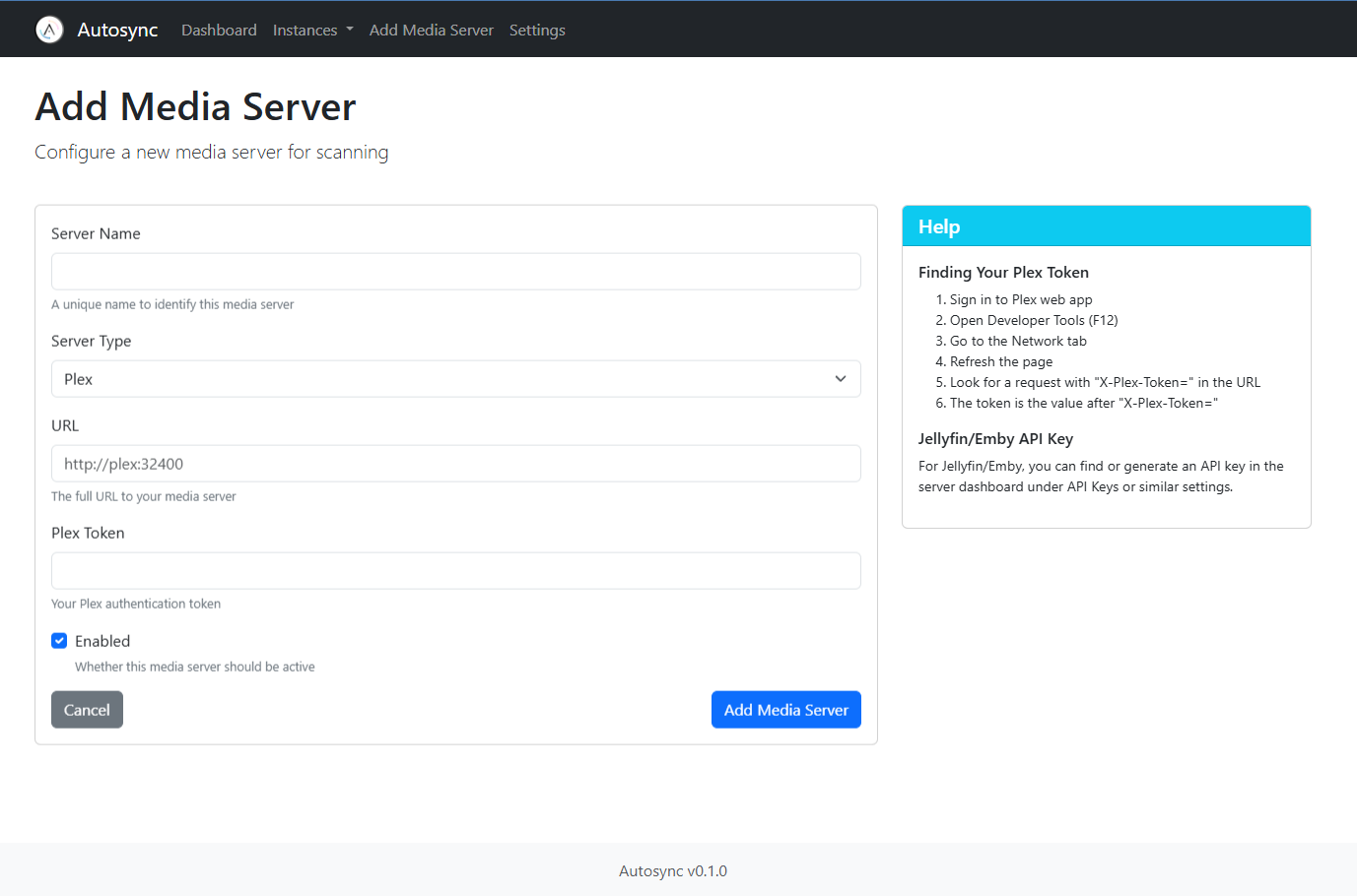 Media Server Configuration
