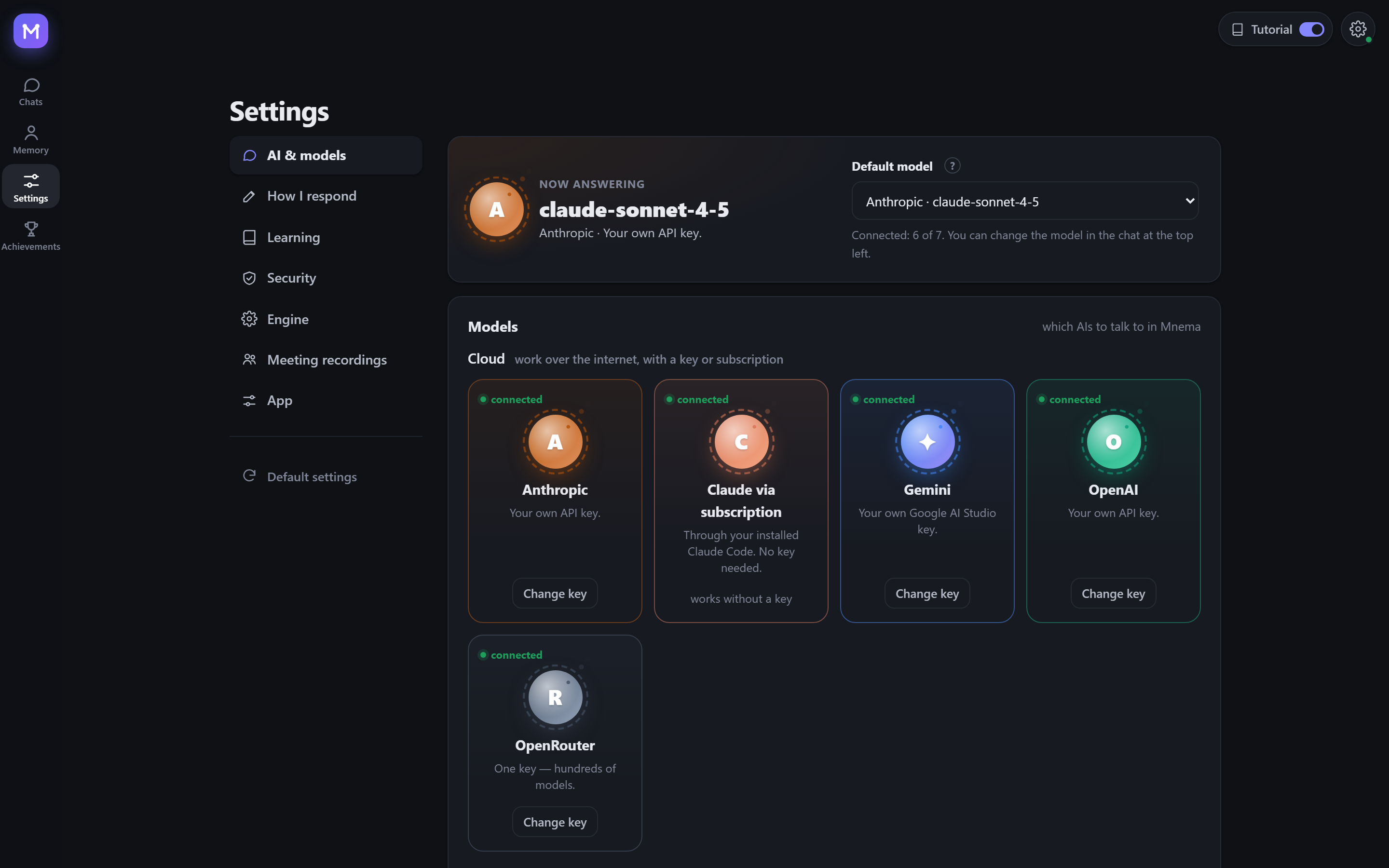 Seven ways to connect a model