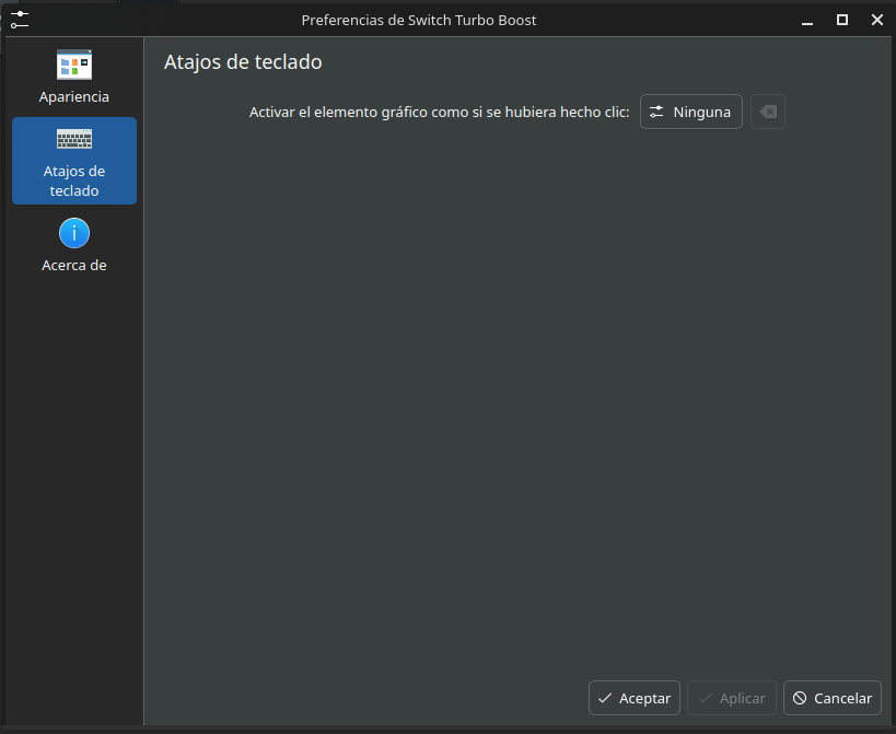 Integración del plasmoide con el apartado de atajos de teclado de KDE Plasma