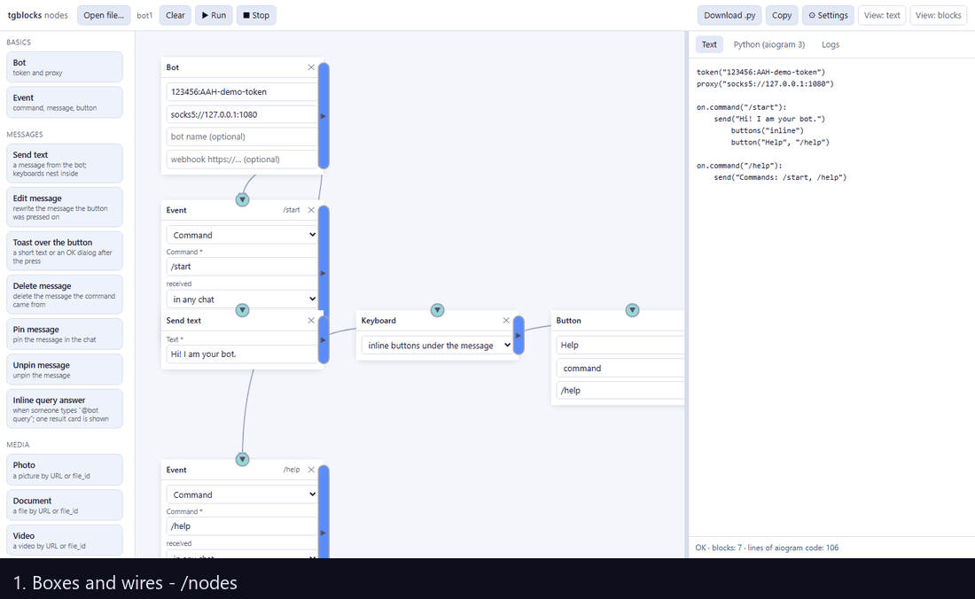 tgblocks in action