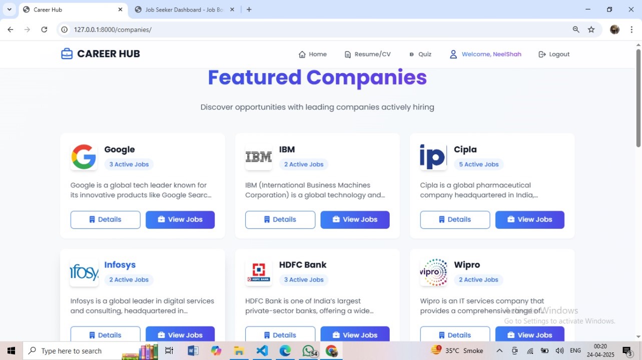 GitHub - Puravshah321/CareerHub · GitHub