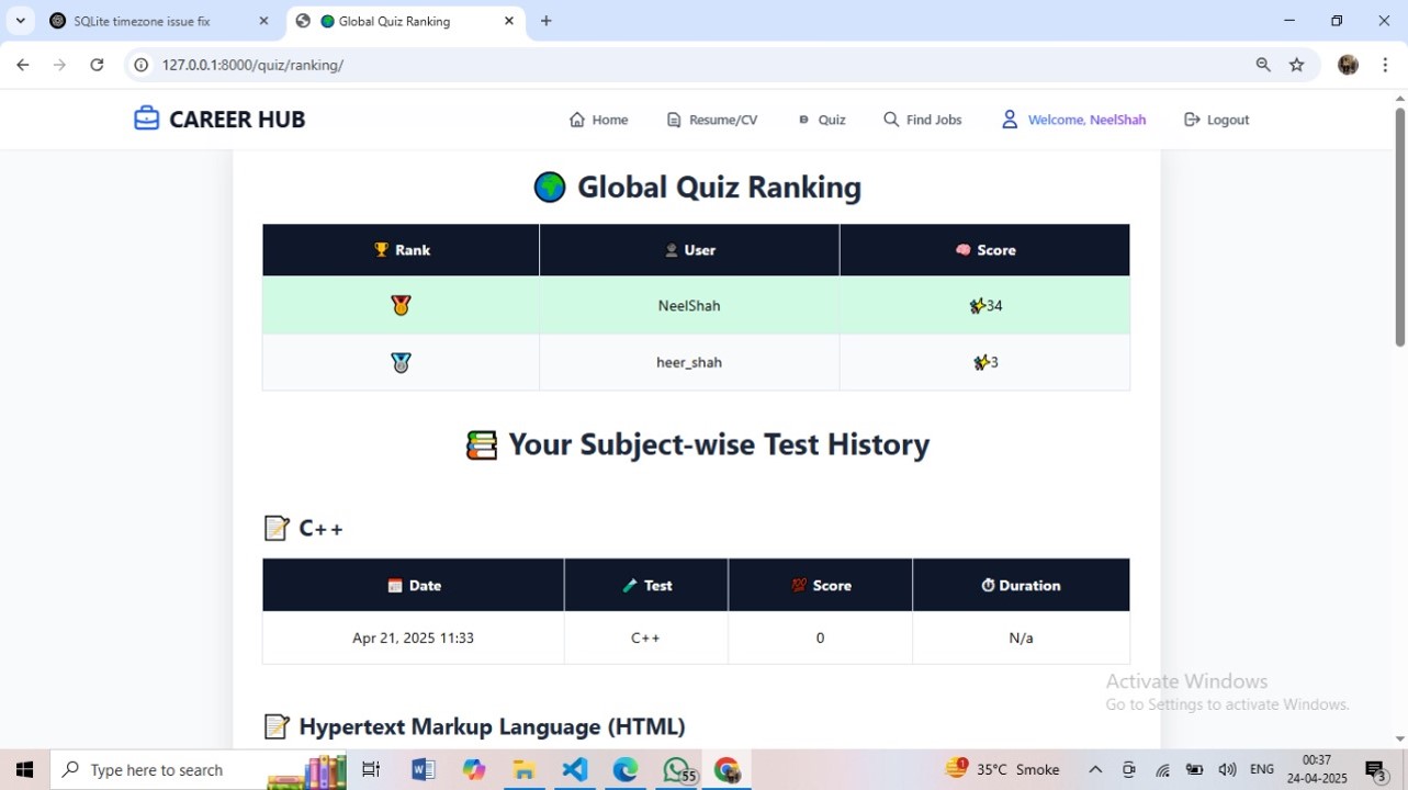 GitHub - Puravshah321/CareerHub · GitHub
