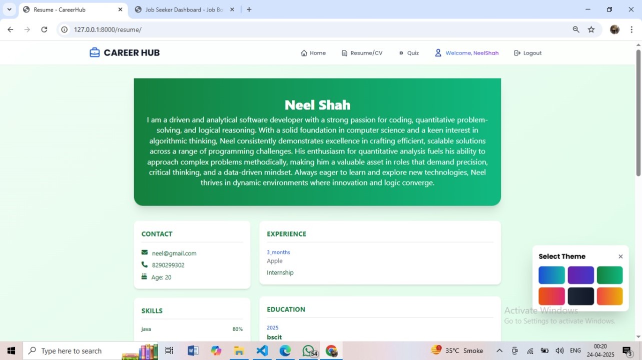 GitHub - Puravshah321/CareerHub · GitHub
