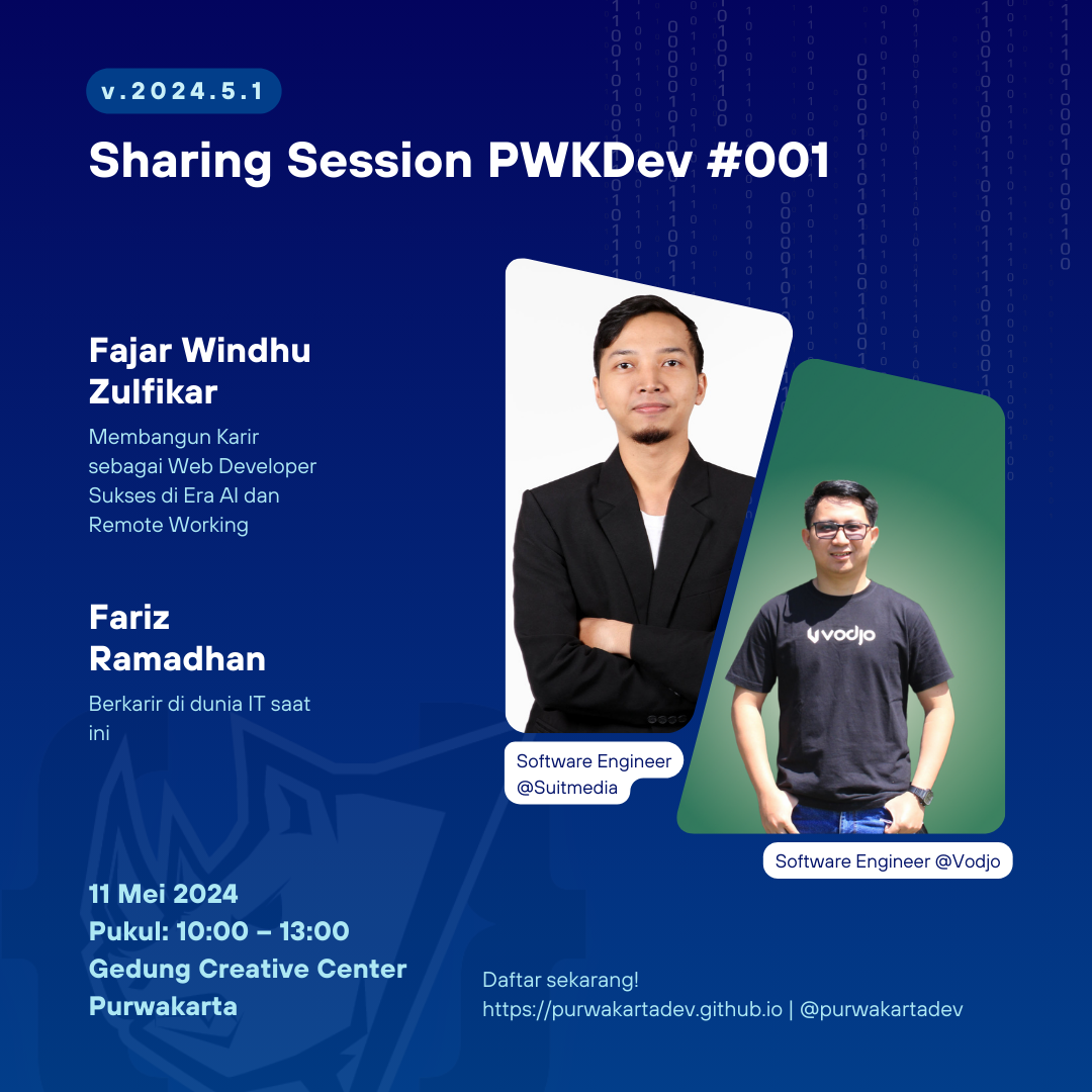 Sharing Session 001 - Purwakarta Dev