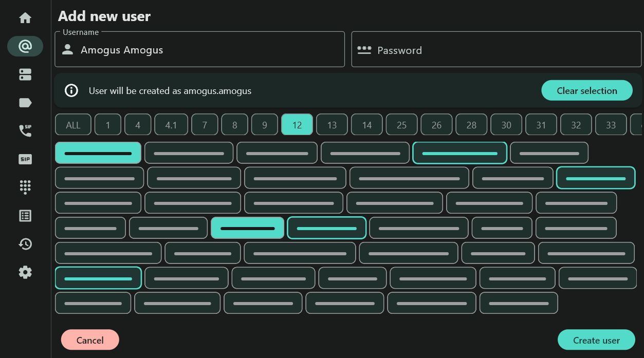 User Creation