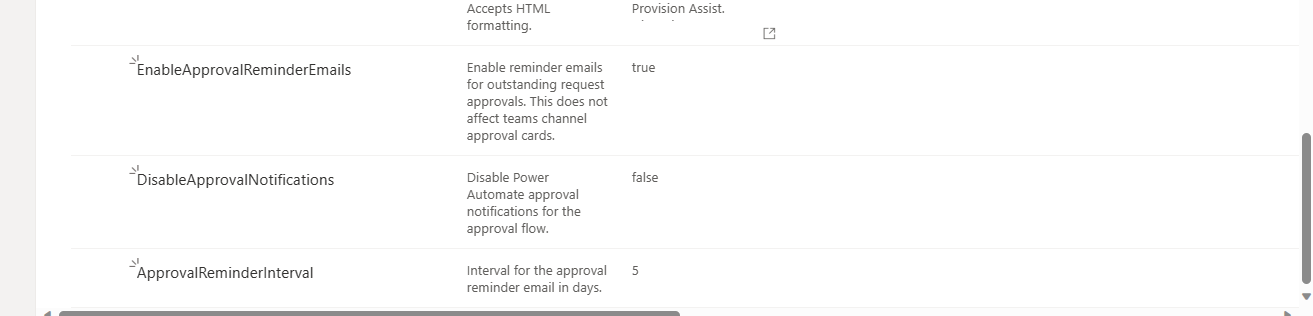 Approval reminder settings screenshot