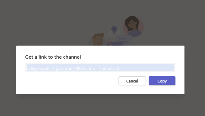 Get link to channel screenshot