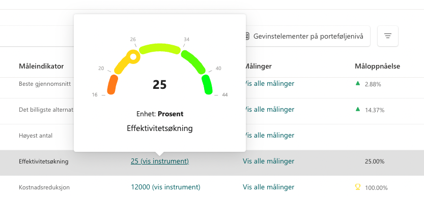 Instrumentvisning