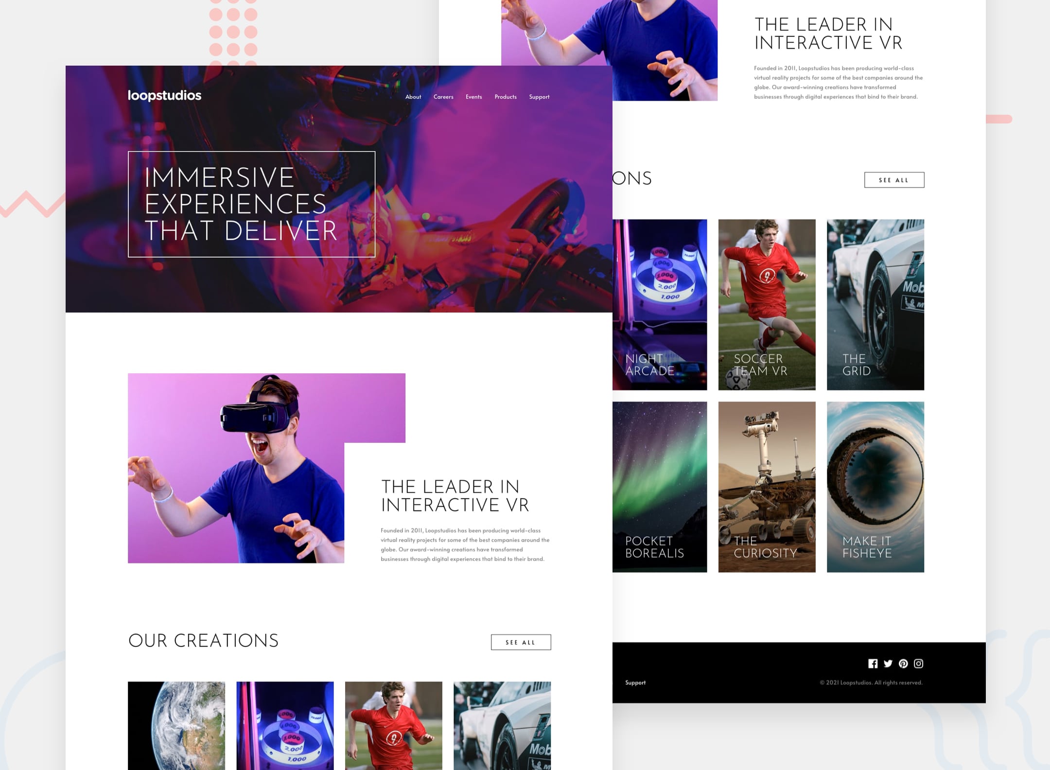 Loopstudios Landing Page