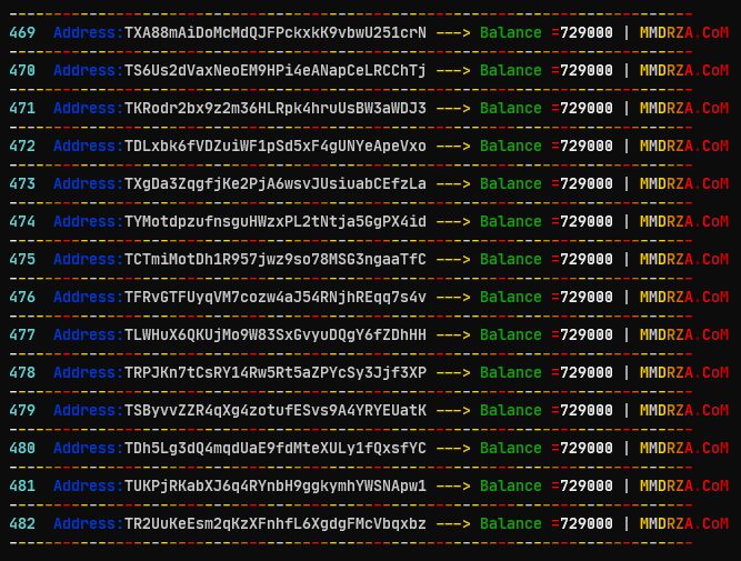 TRX Finder (tron Rich Wallet Address Finder and Saved)