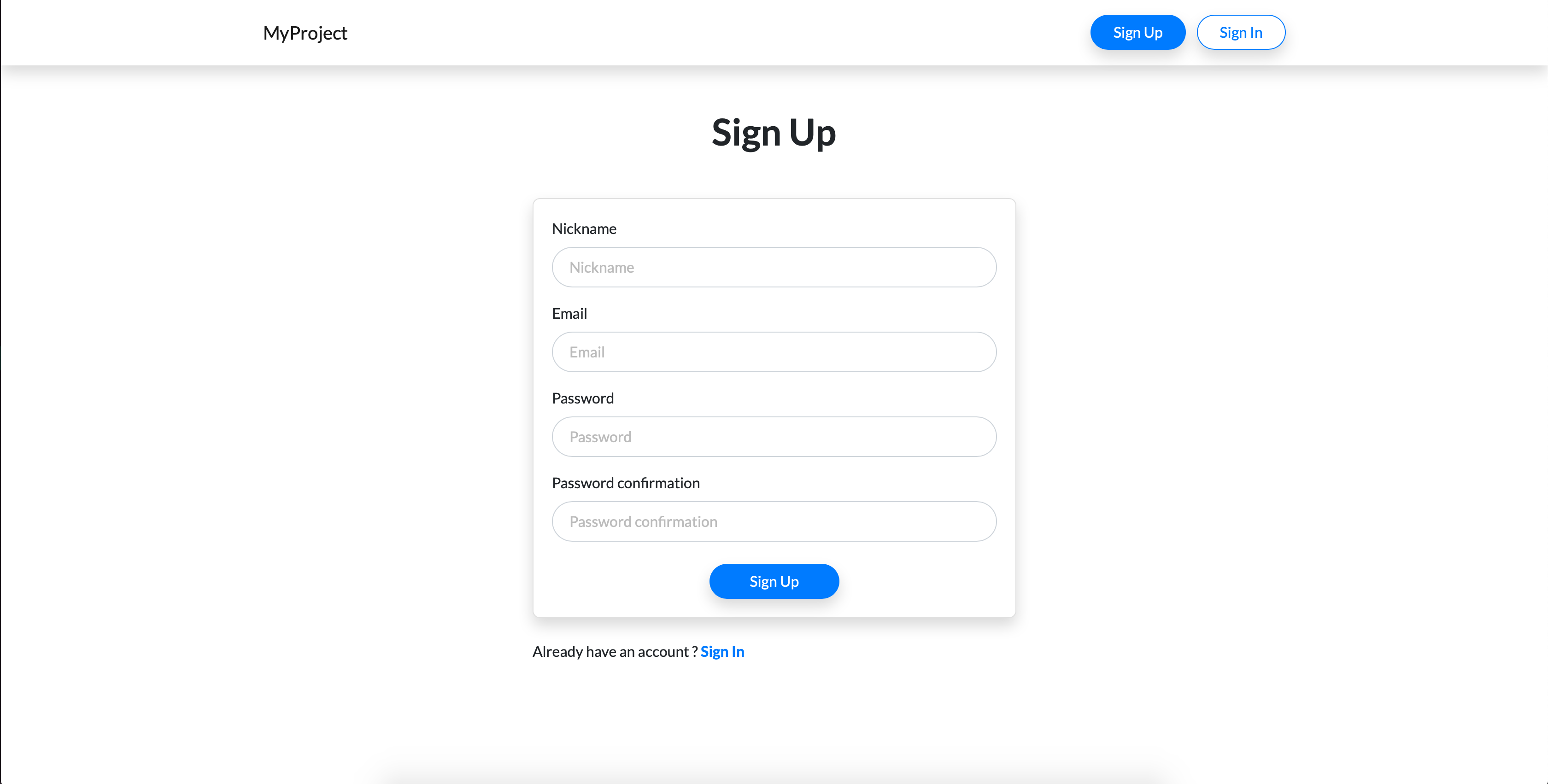 Sign Up