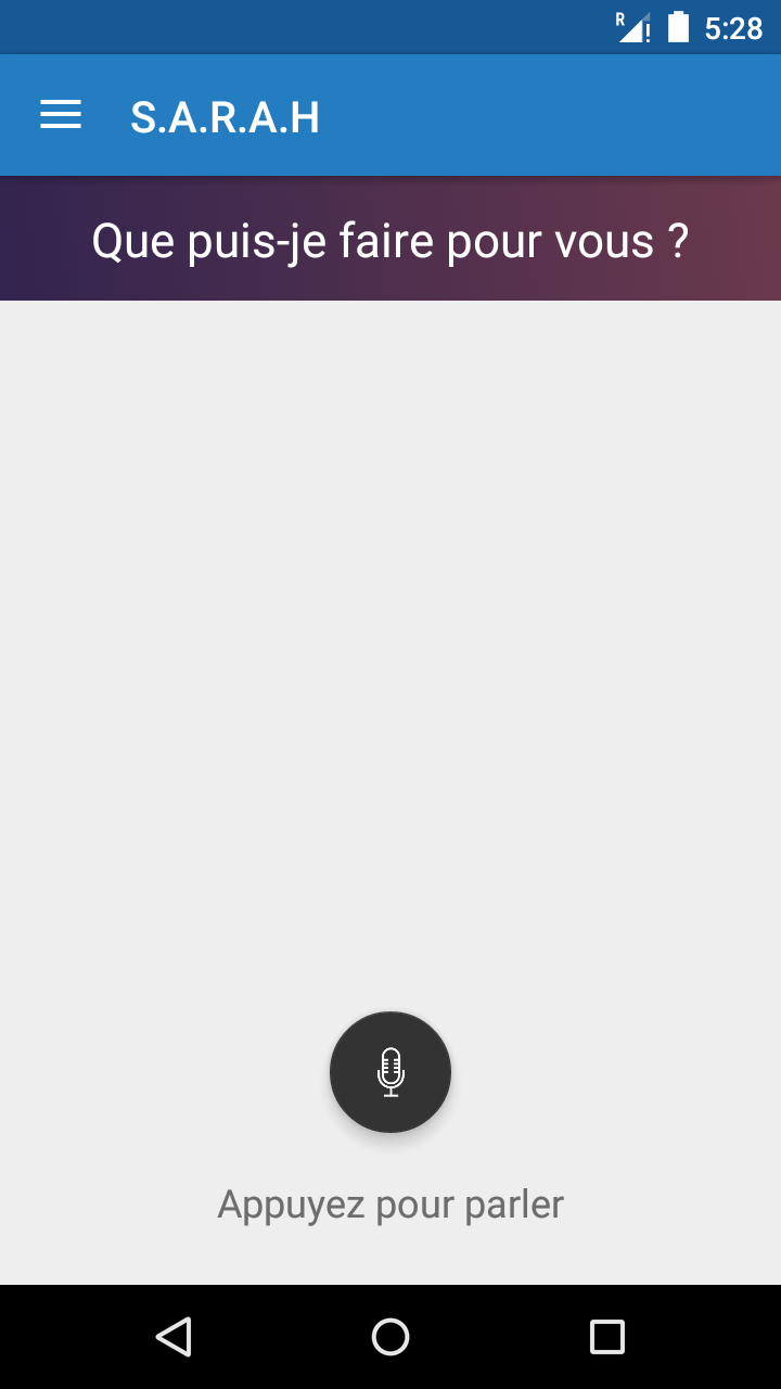 Aperçu de l'interface principale