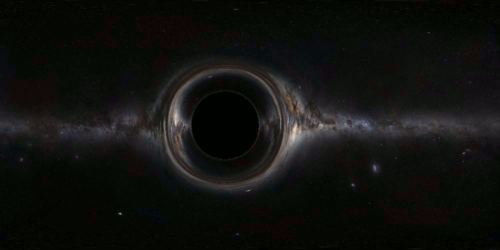 Black Hole spinning animation