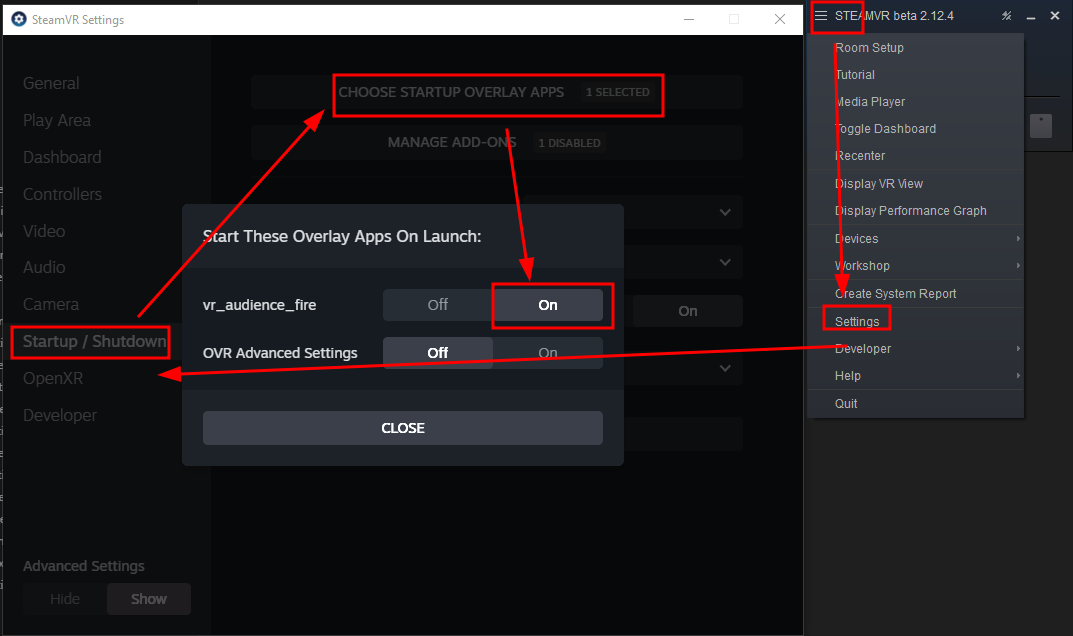 SteamVR settings has autostart option