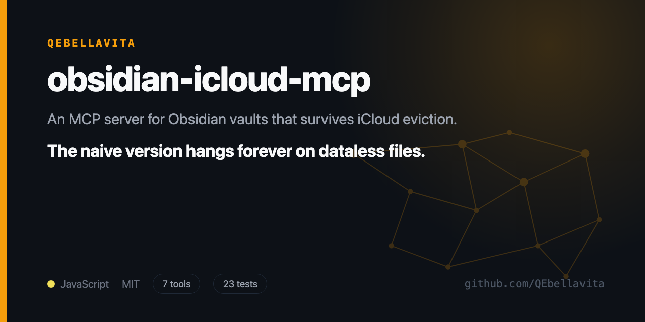 Obsidian iCloud MCP social card