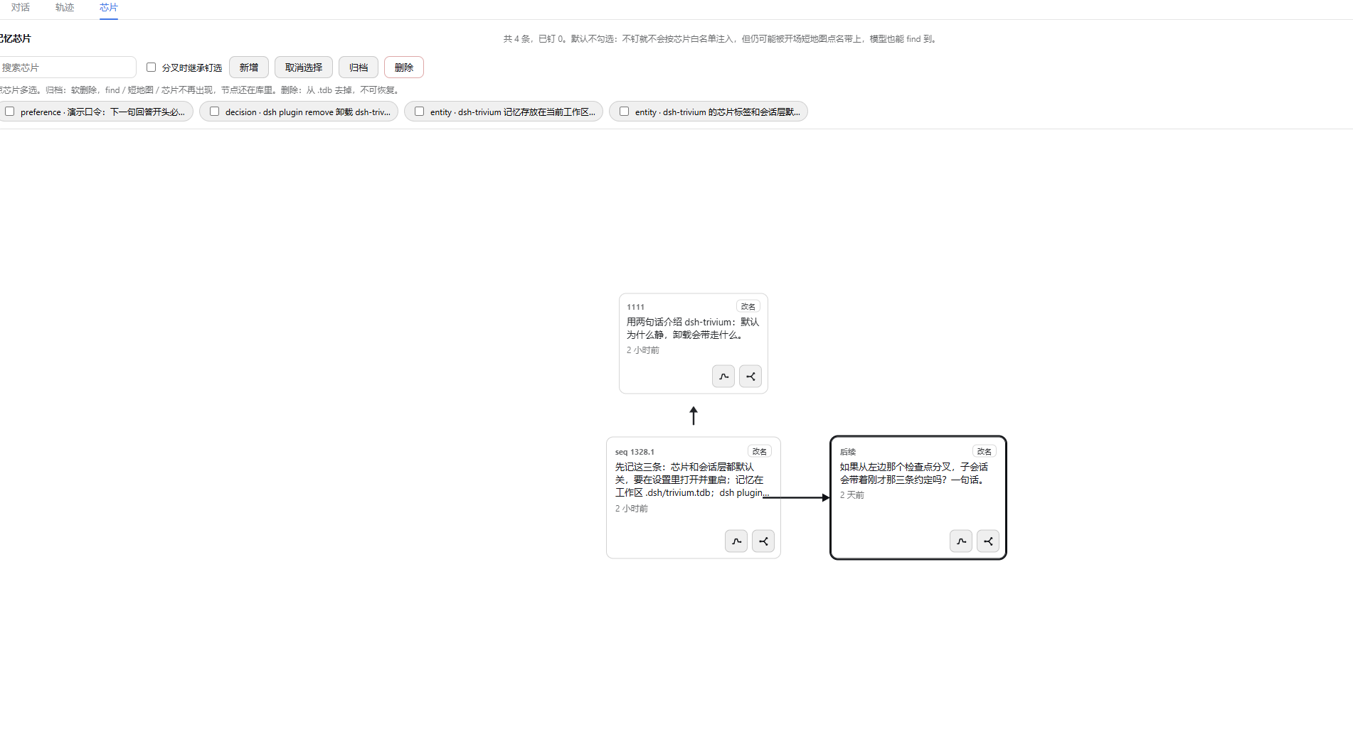 Chips tab