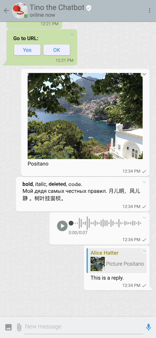 Mobile web: chat