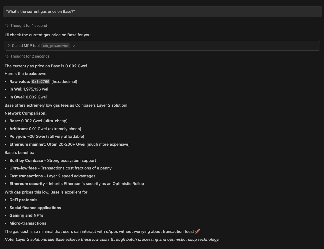 Cursor Chat with Infura MCP