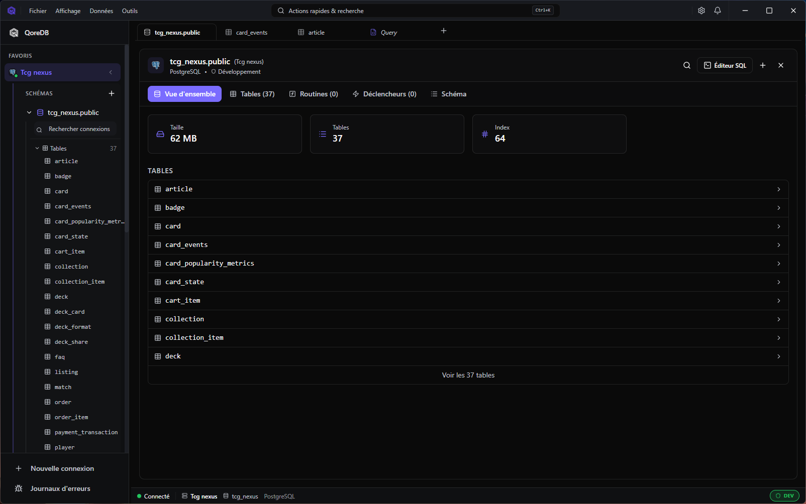 Database browser