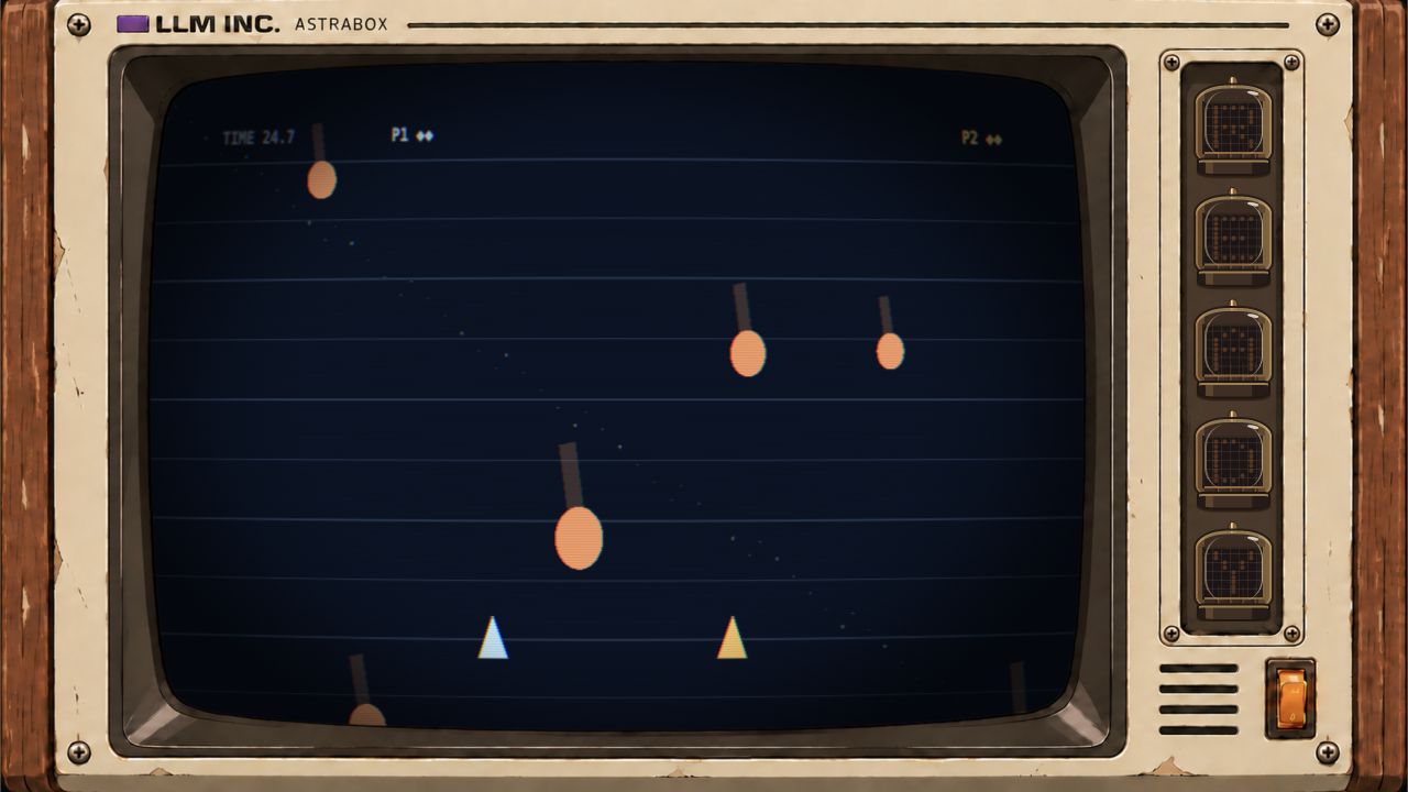 Meteor Dodge running inside the same display