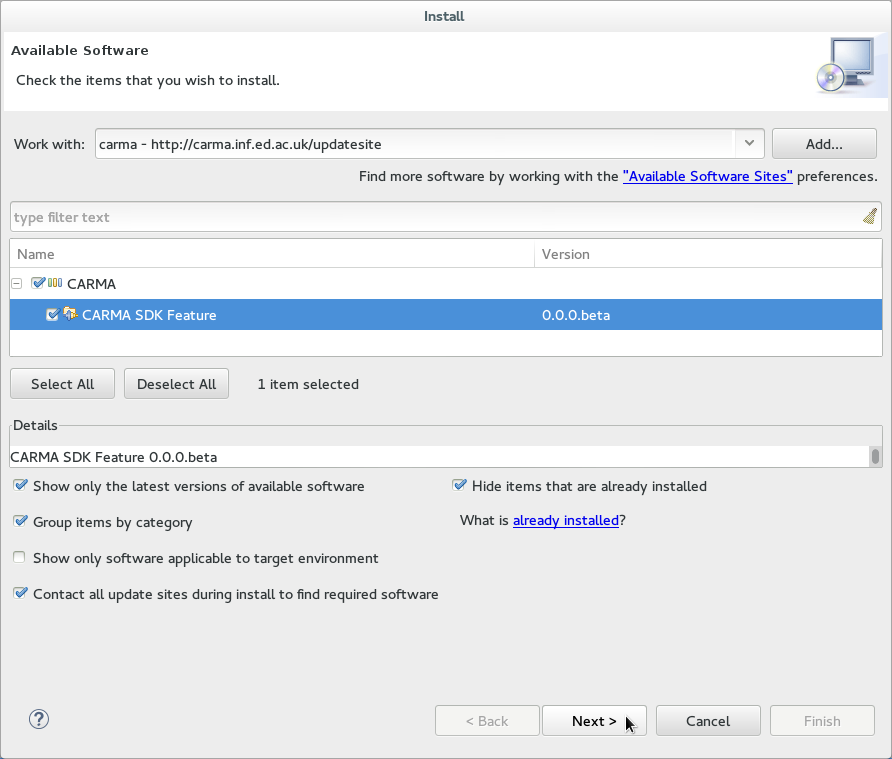 Select all and press Next