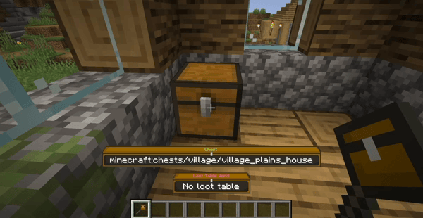 Inspect loot tables