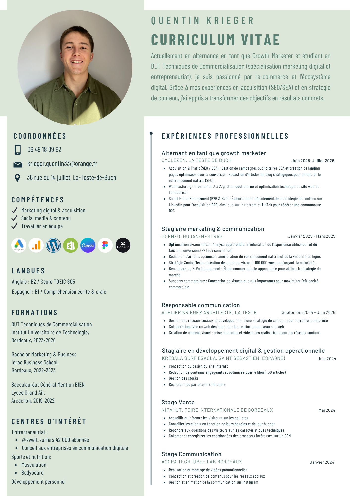 CV Quentin Krieger