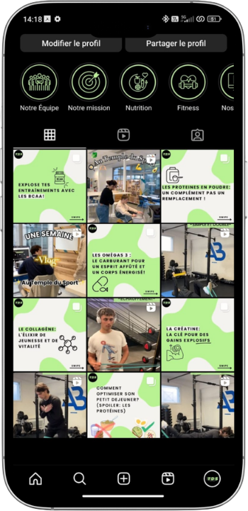 Feed Temple du Sport