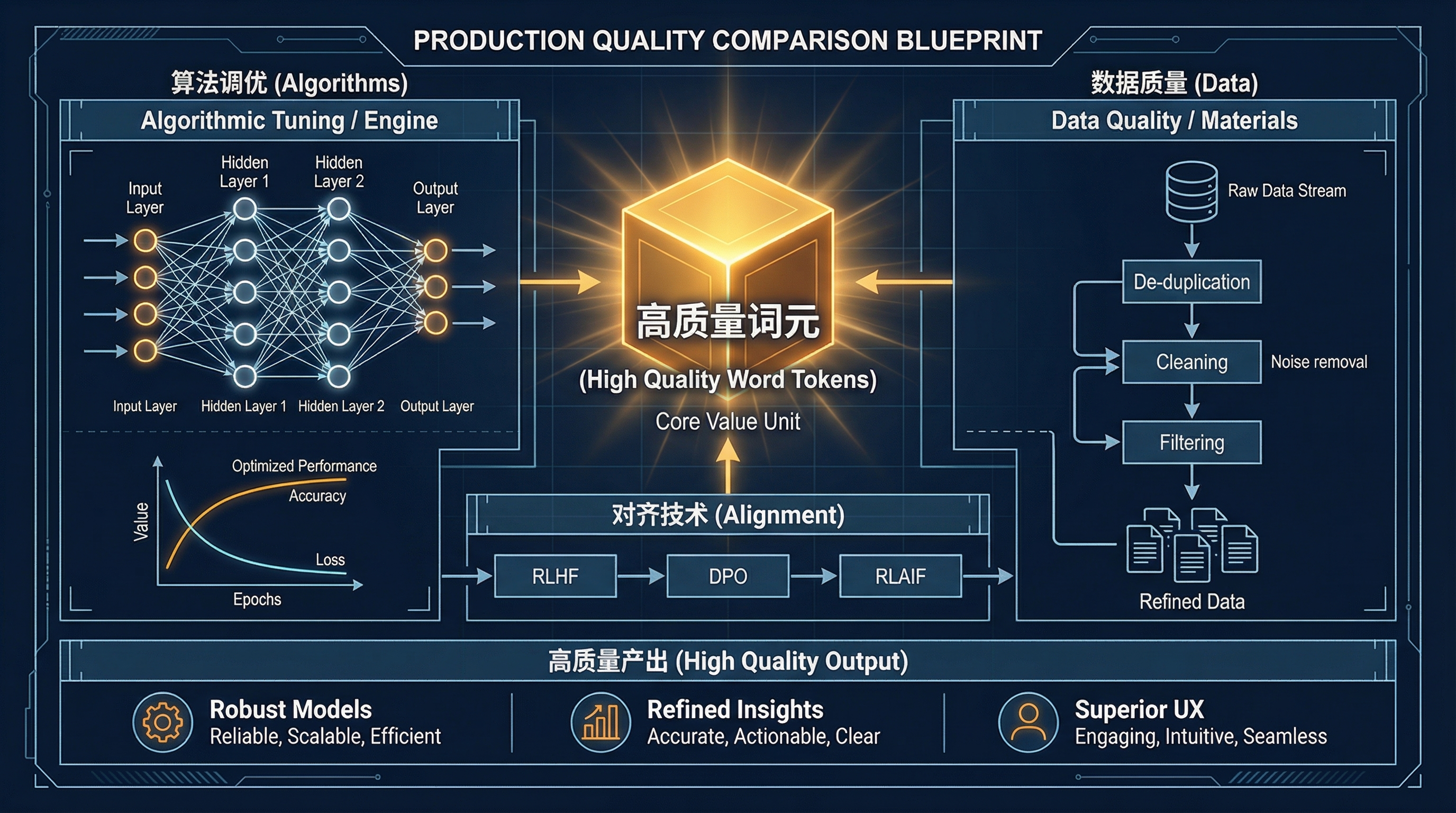 生产层：算法调优、数据质量与对齐技术