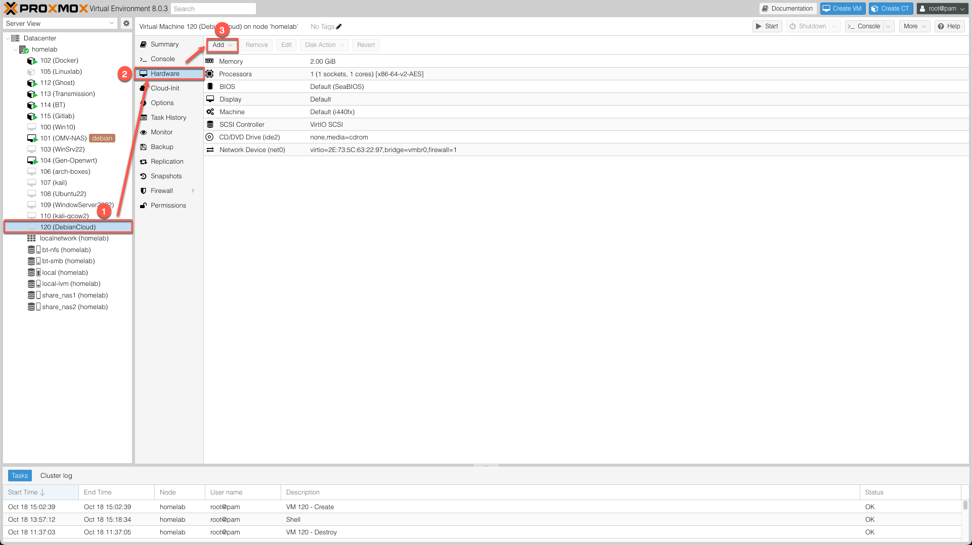 添加 CloudInit 设备