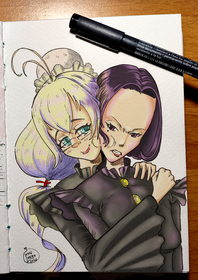 Digitally colored sketch
