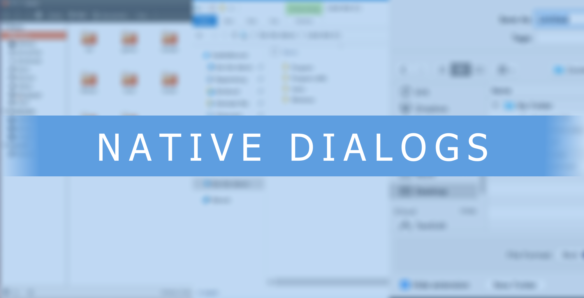 Native Dialogs