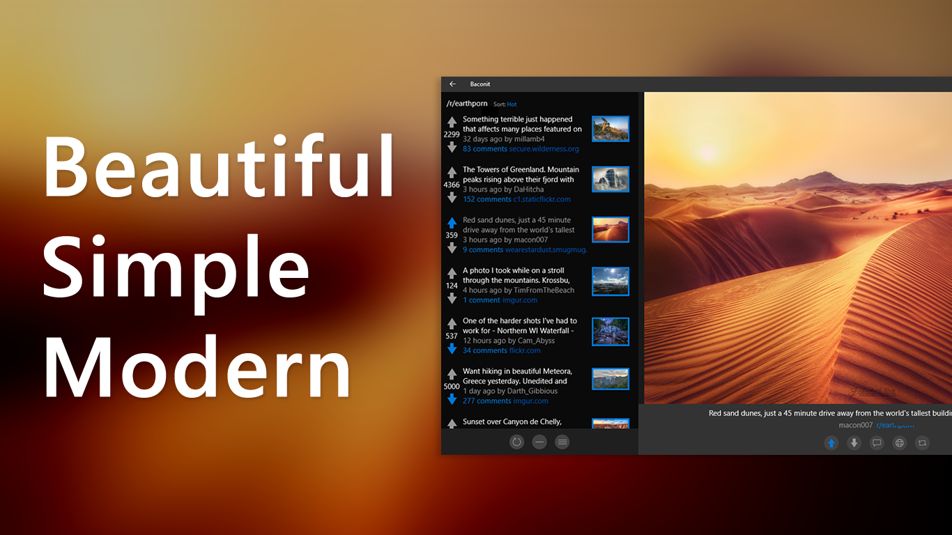 Baconit: An Open Source Reddit Client For Windows 10 : r/programming