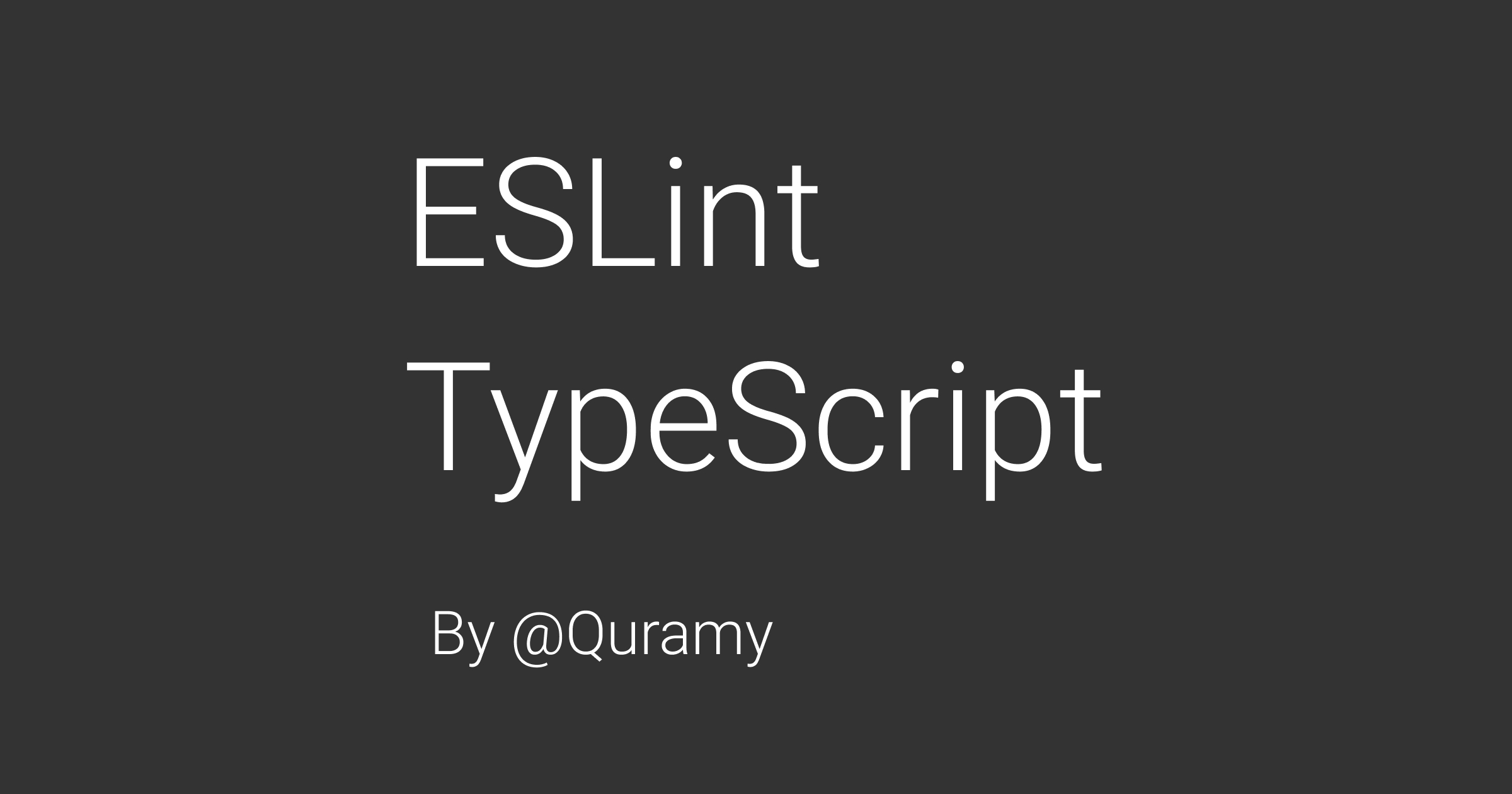 eslint-and-typescript