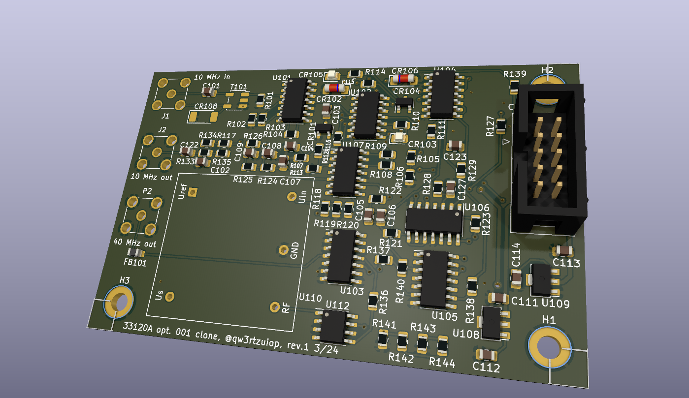 3d Render of the PCB