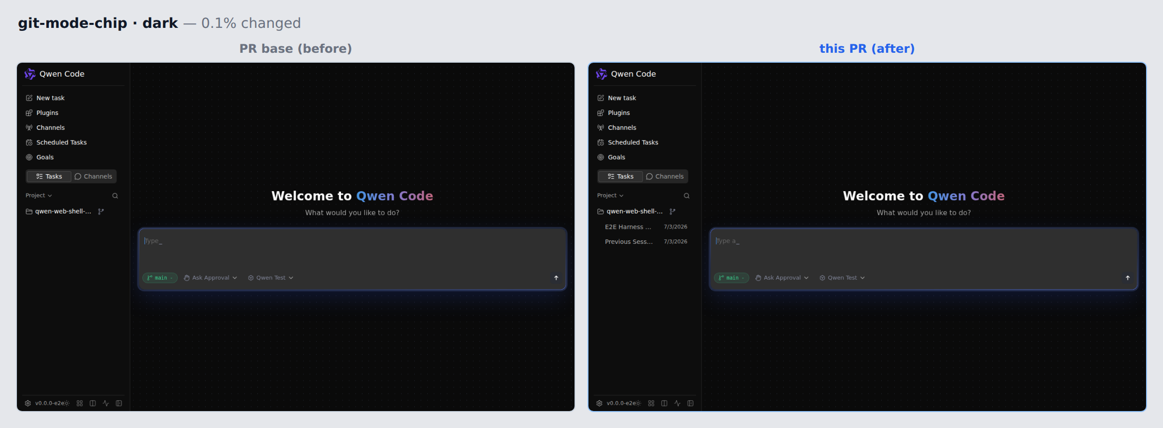 git-mode-chip-dark before/after