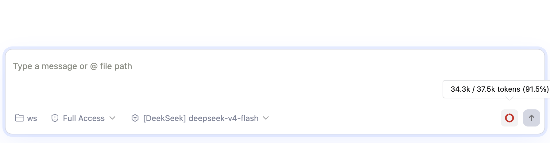 Tooltip arrow aligned with the context ring at the right viewport edge