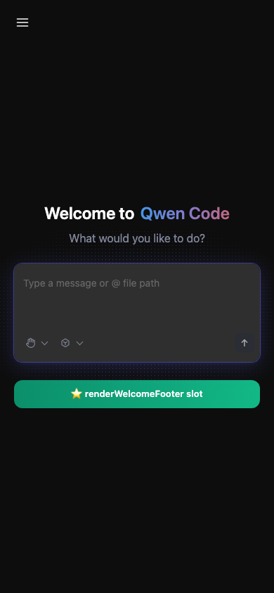 mobile footer default