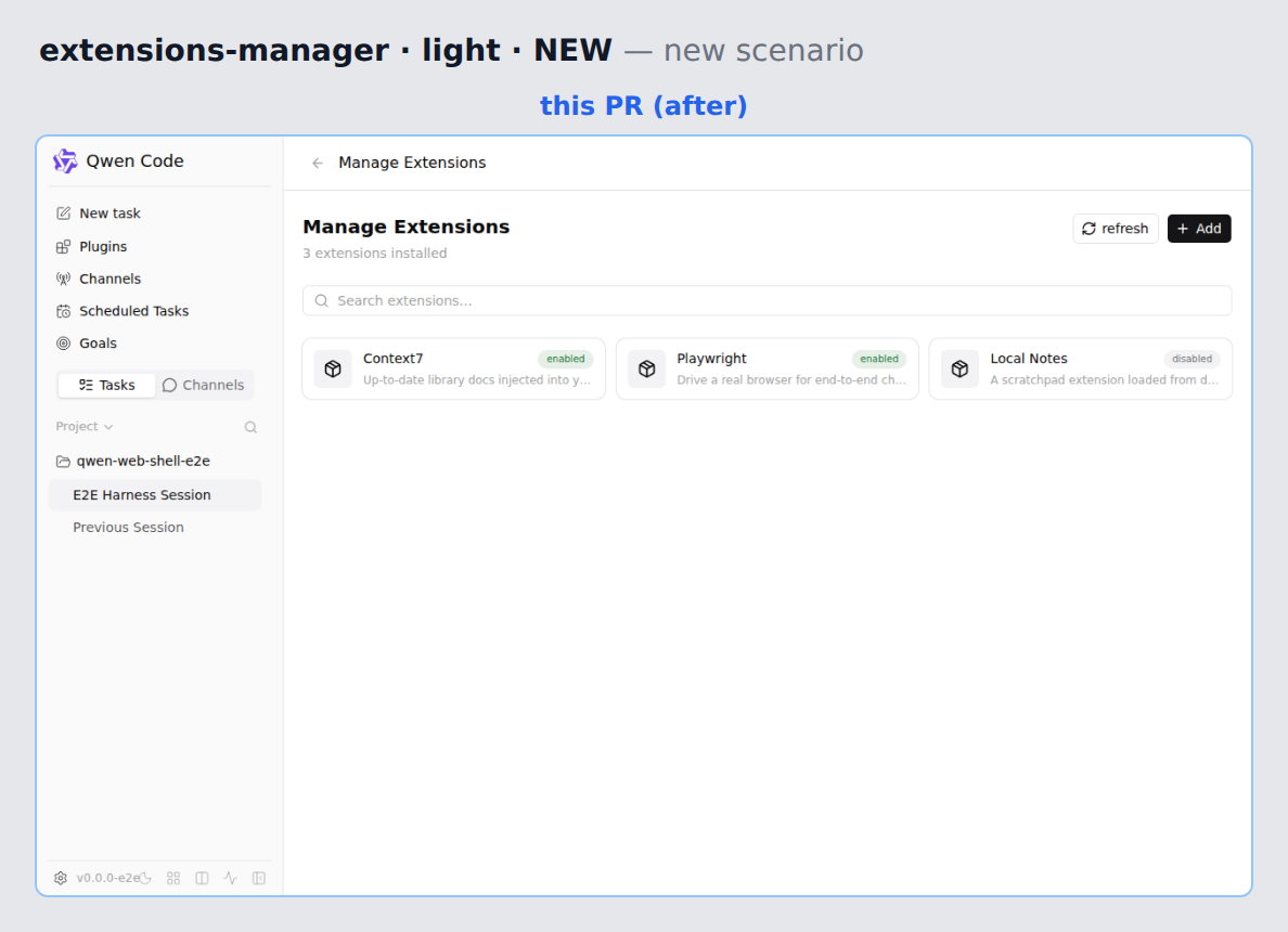extensions-manager-light before/after