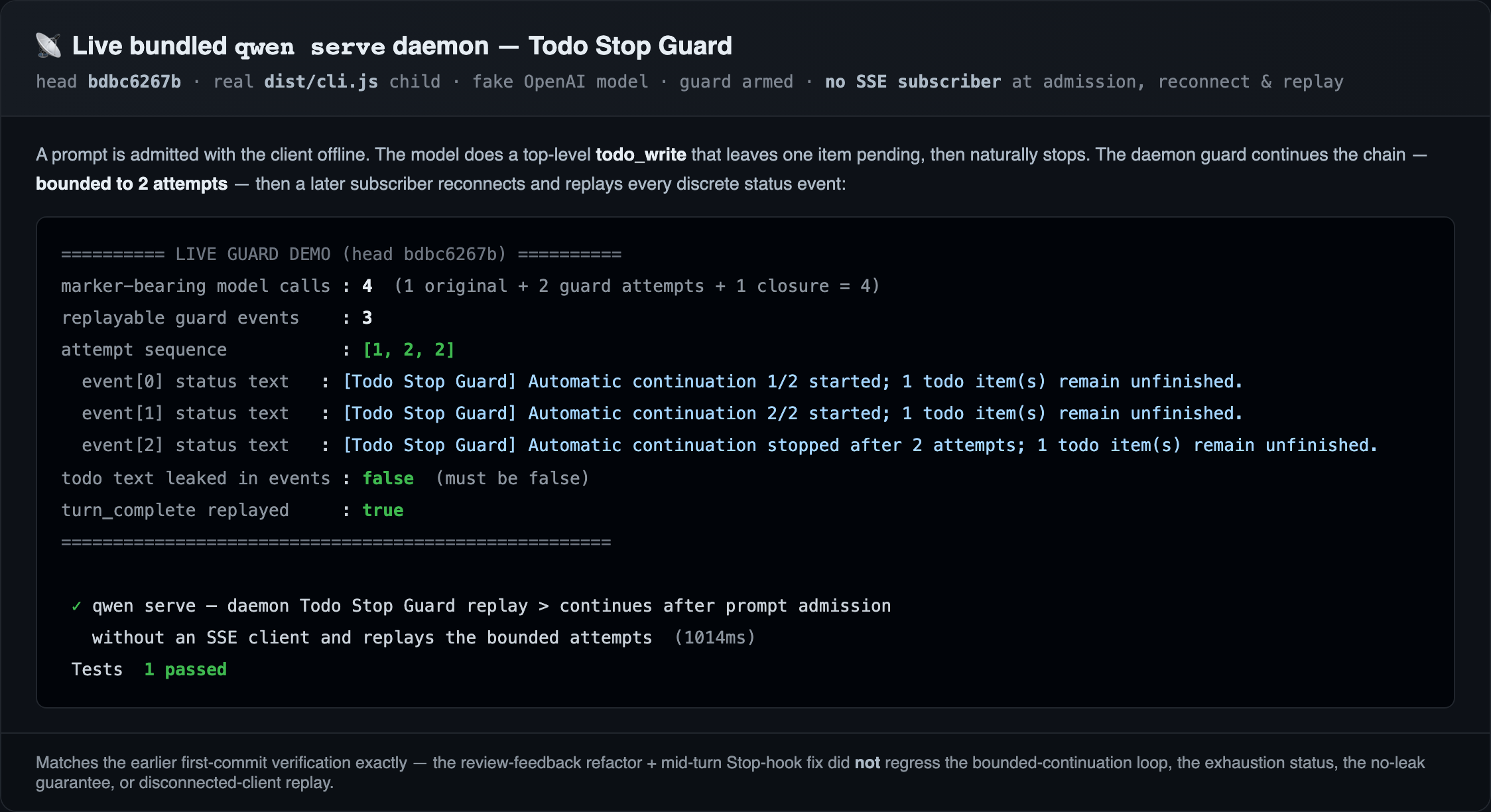Live guard demo