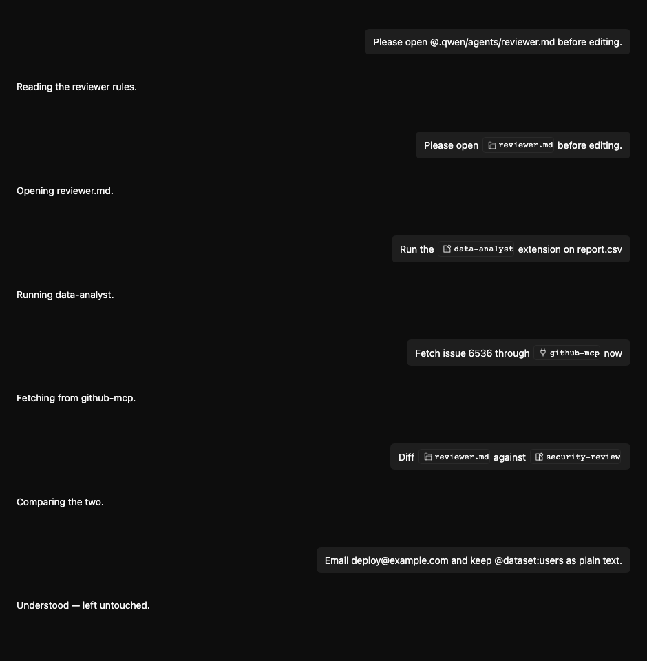 PR 6537 reference chips — dark theme