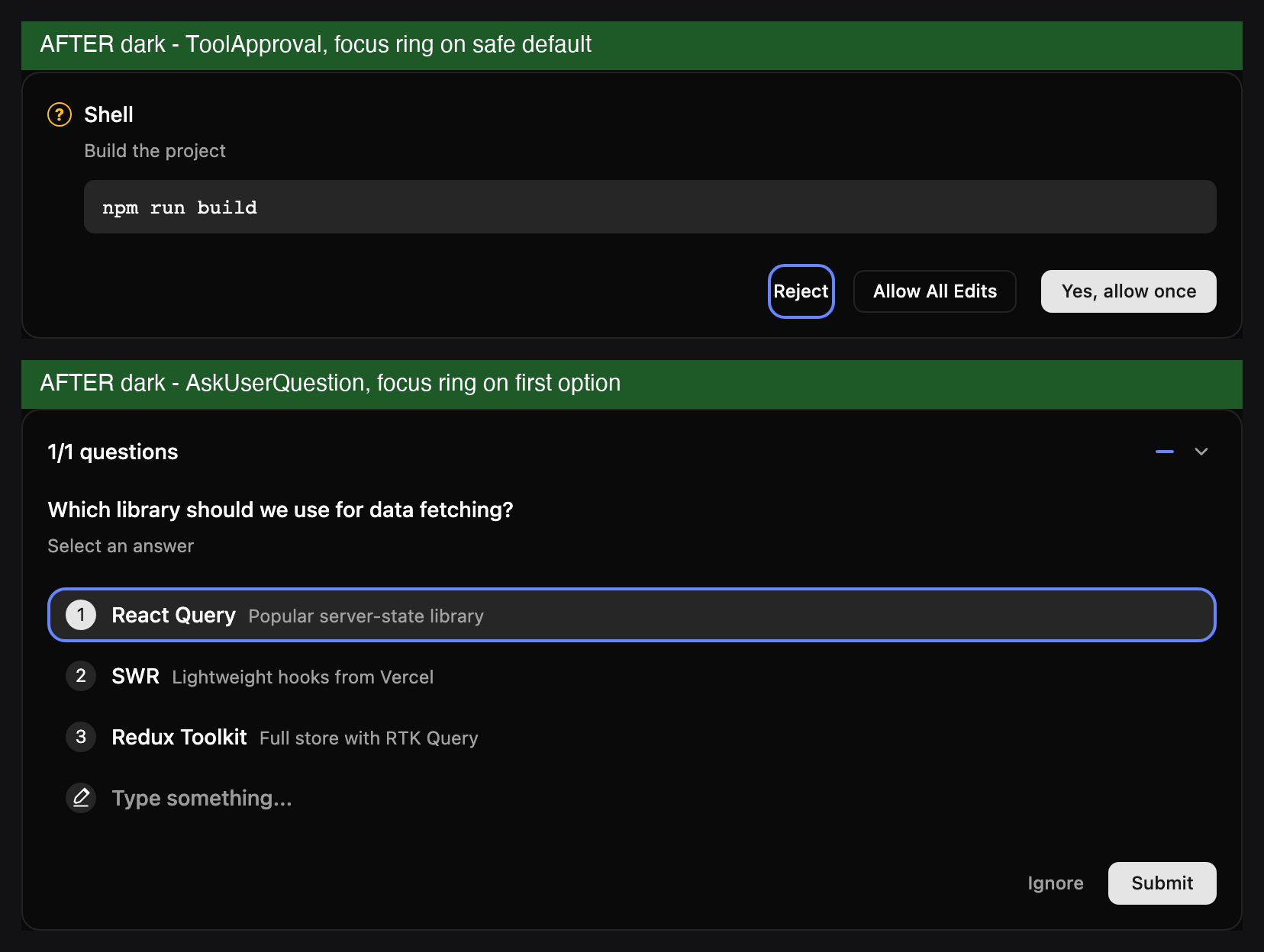Dark theme