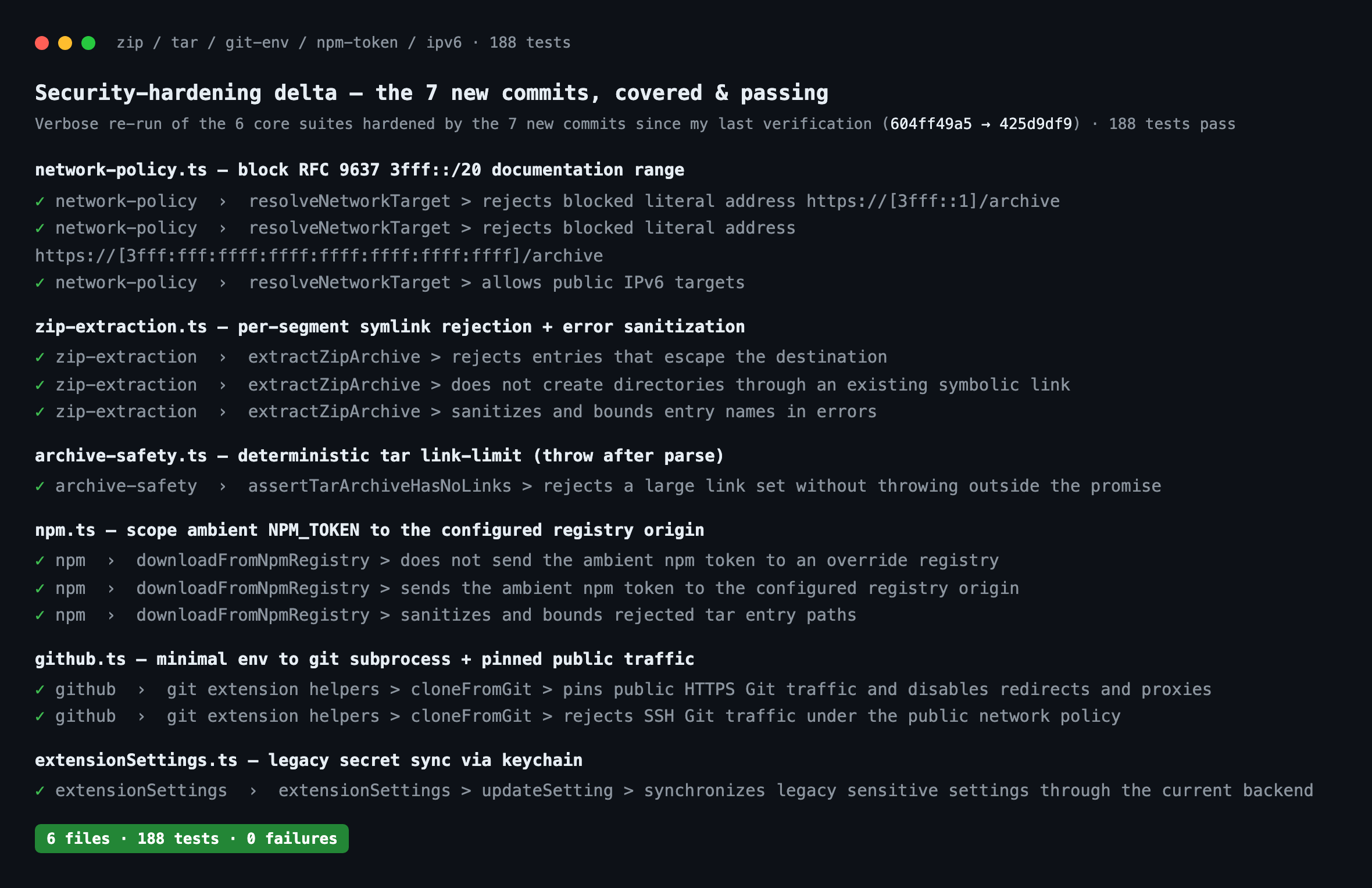 security-hardening delta tests