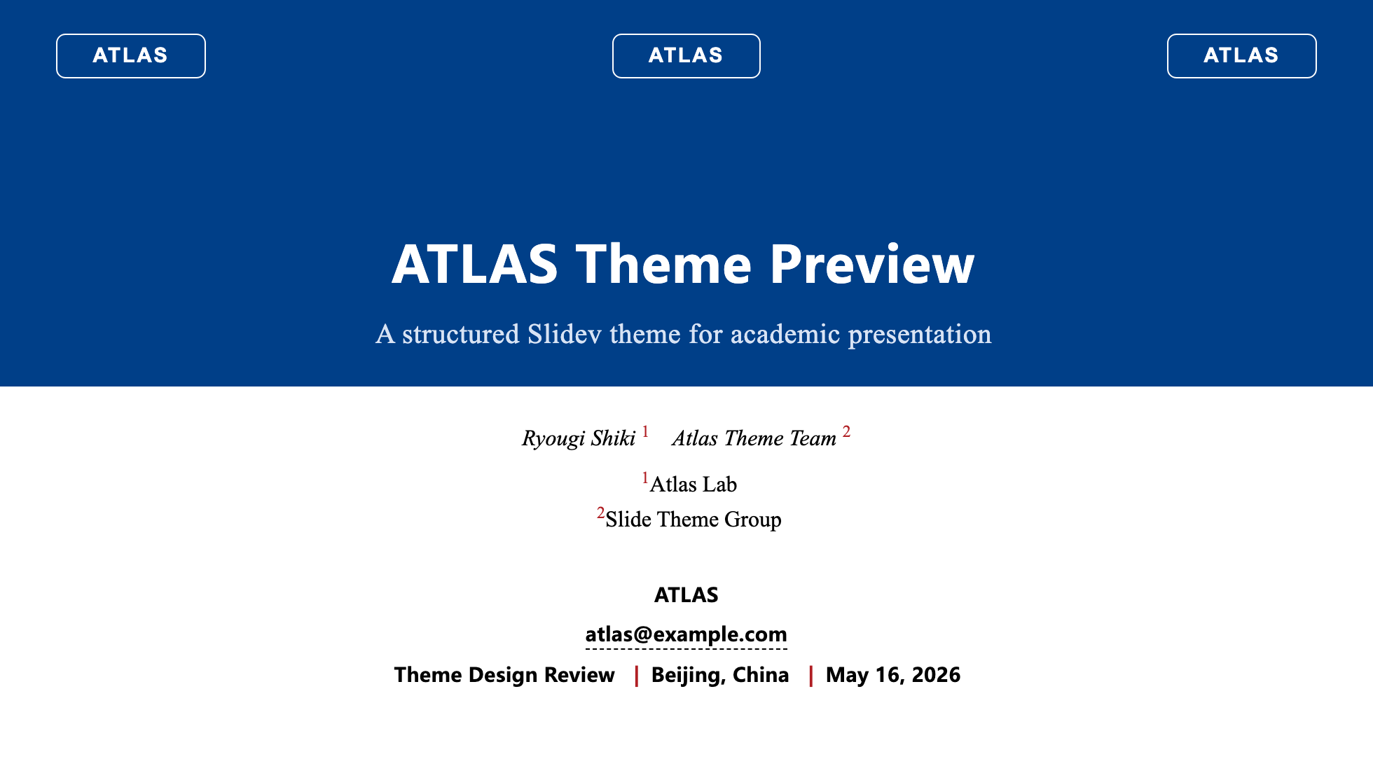 ATLAS cover preview