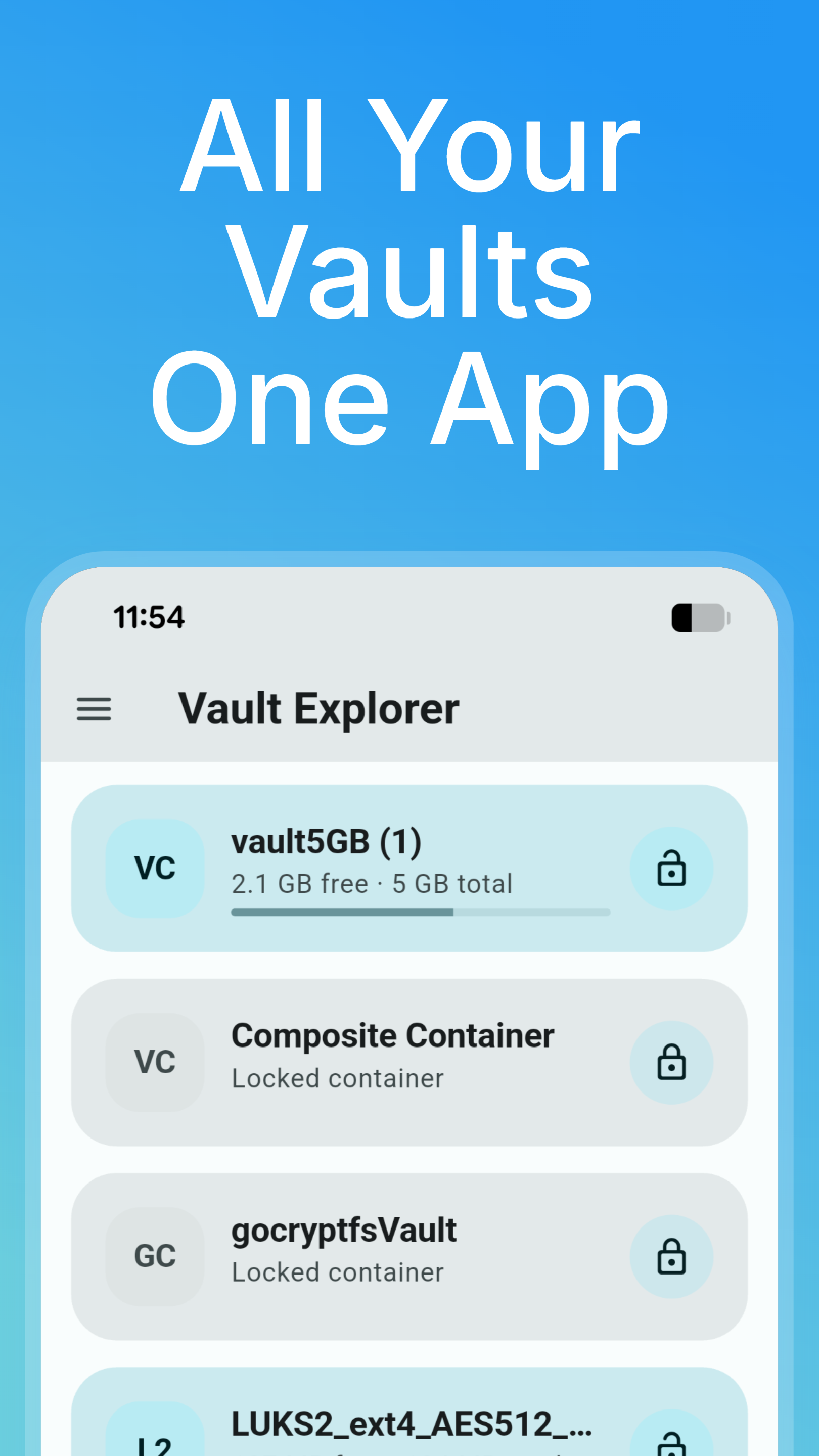 All your vaults in one app