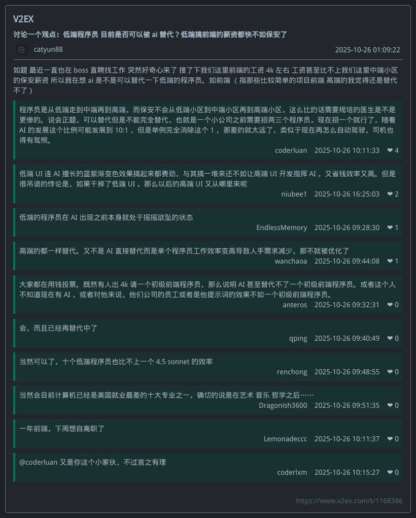 [2025-10-26 23:36:46] - V2EX 共 8 条热门话题 · Issue #106 · R2DM/v2ex_mofish ...