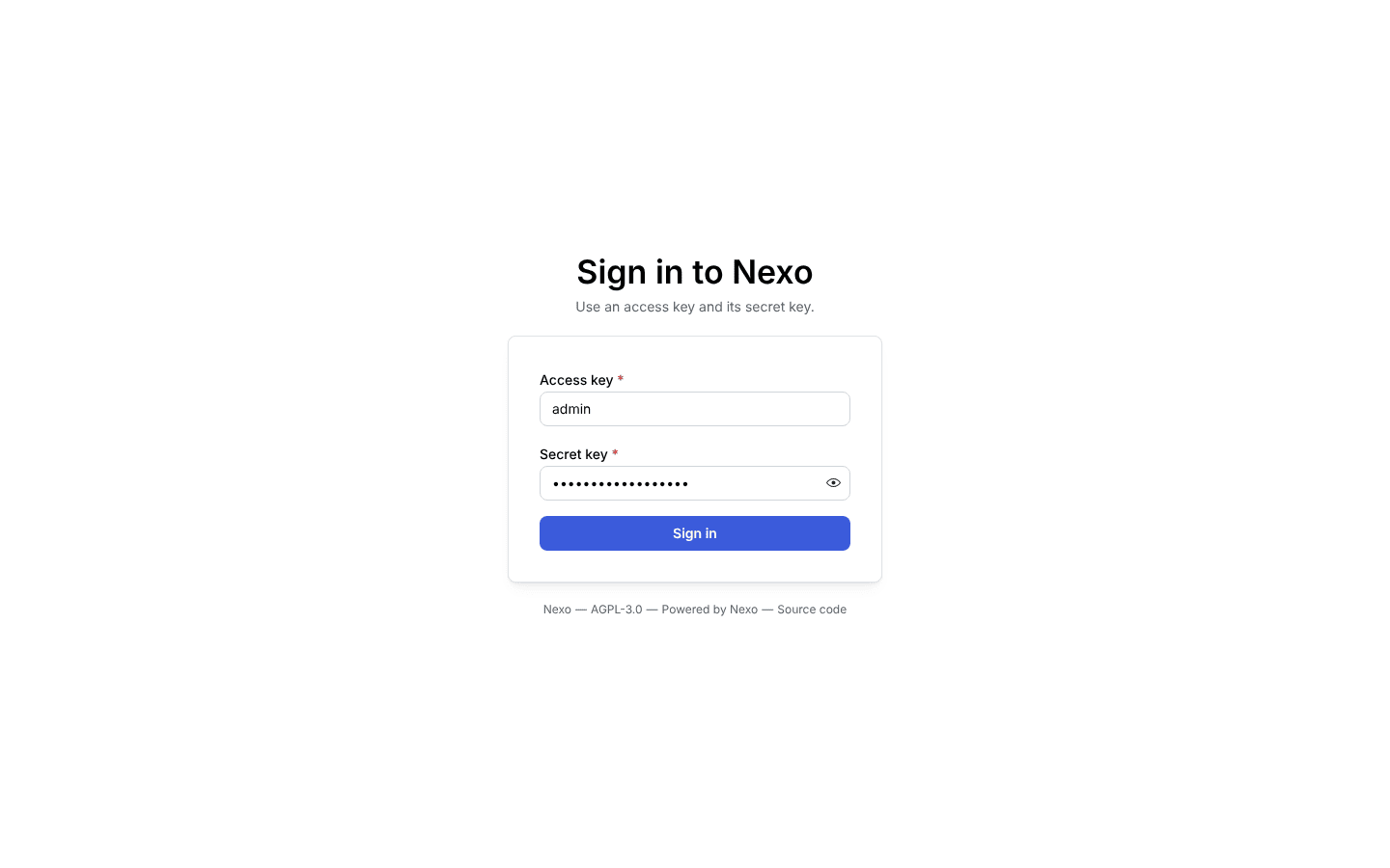 Sign in